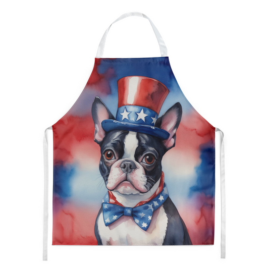 Boston Terrier Patriotic American Apron