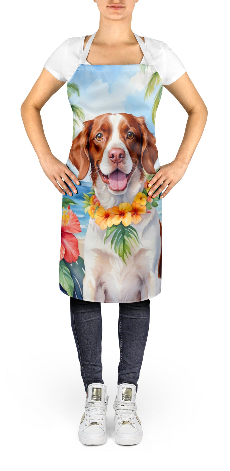 Brittany Spaniel Luau Apron