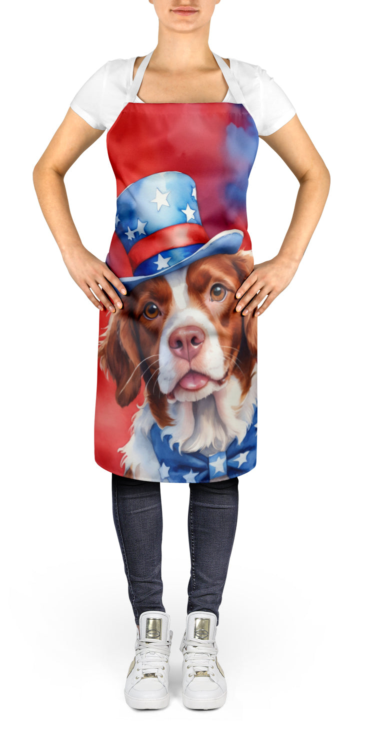 Brittany Spaniel Patriotic American Apron