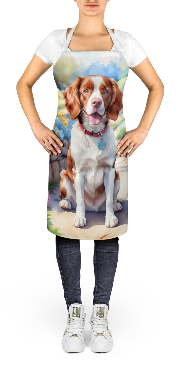 Brittany Spaniel Spring Path Apron