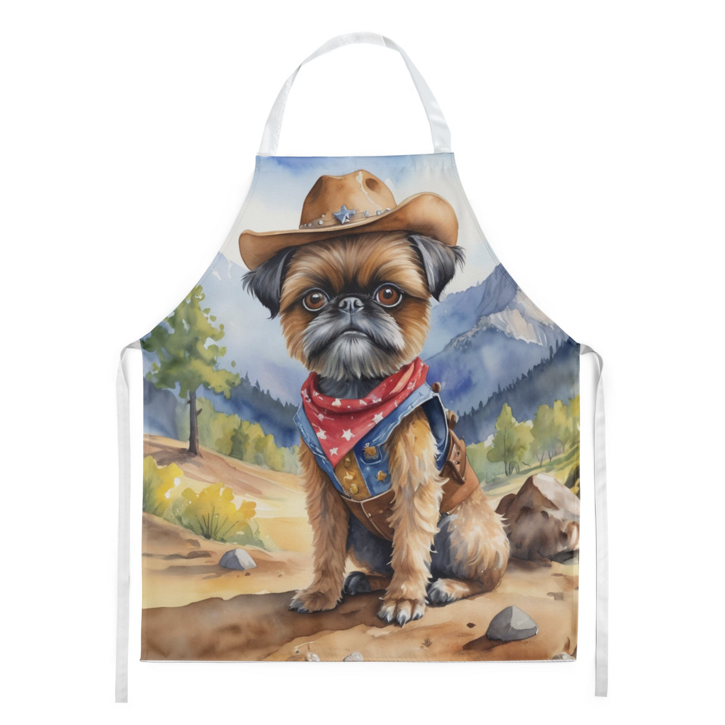 Brussels Griffon Cowboy Welcome Apron