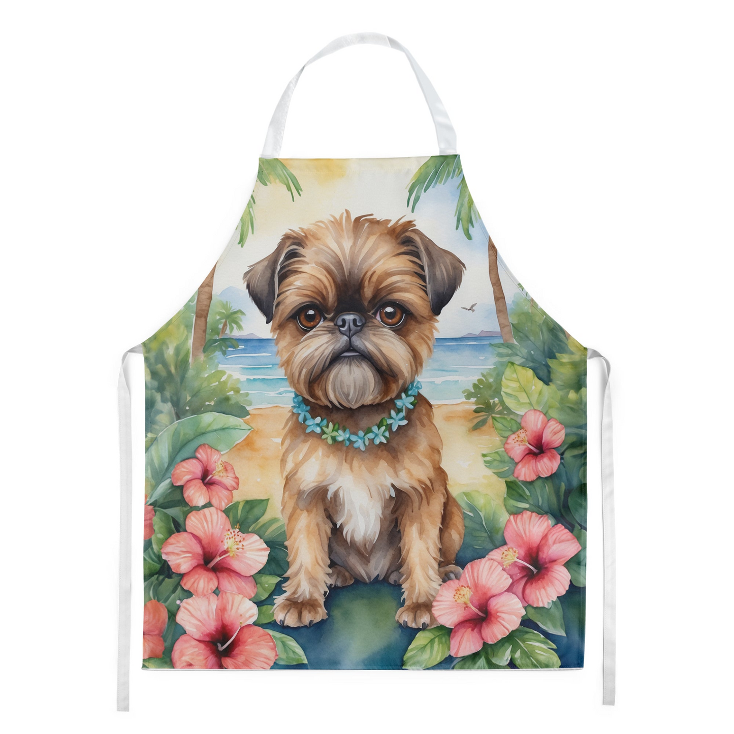 Brussels Griffon Luau Apron