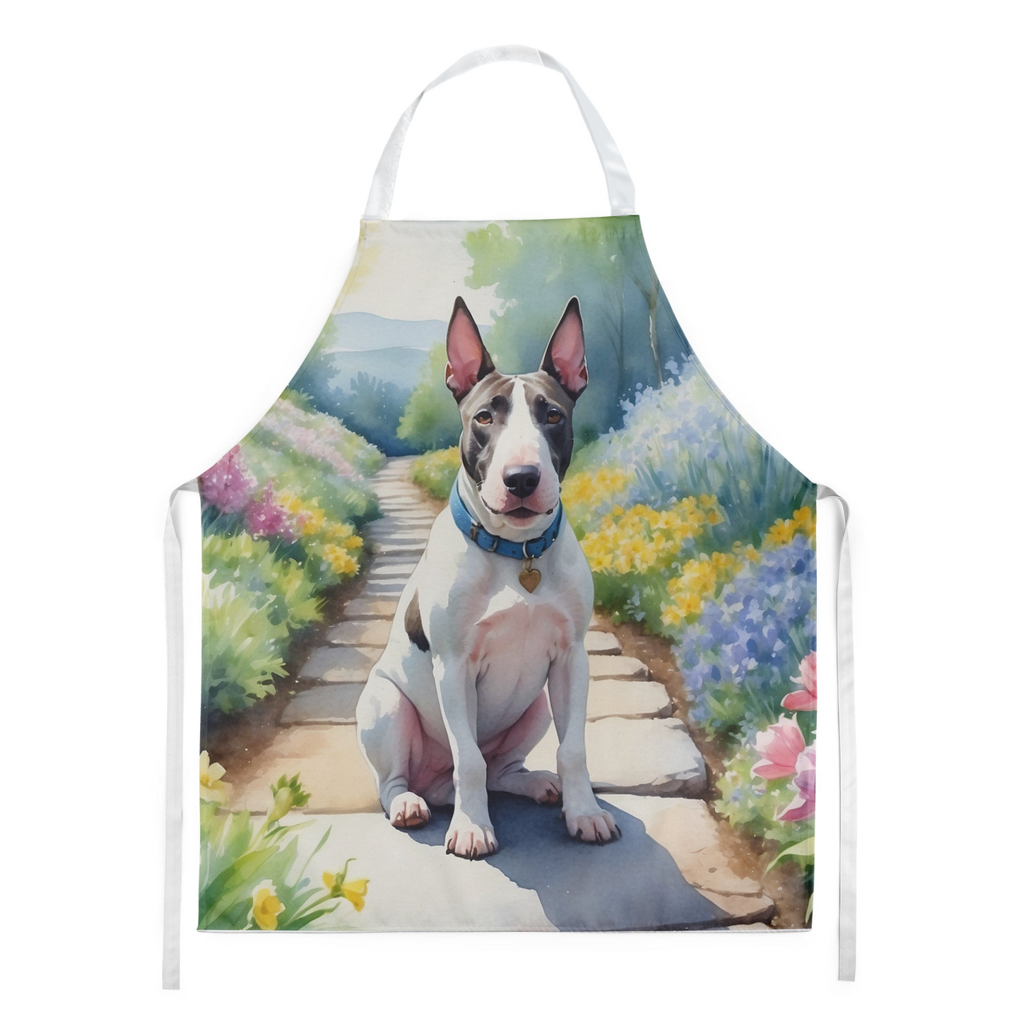 Bull Terrier Spring Path Apron