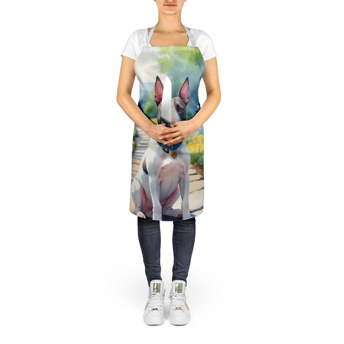 Bull Terrier Spring Path Apron