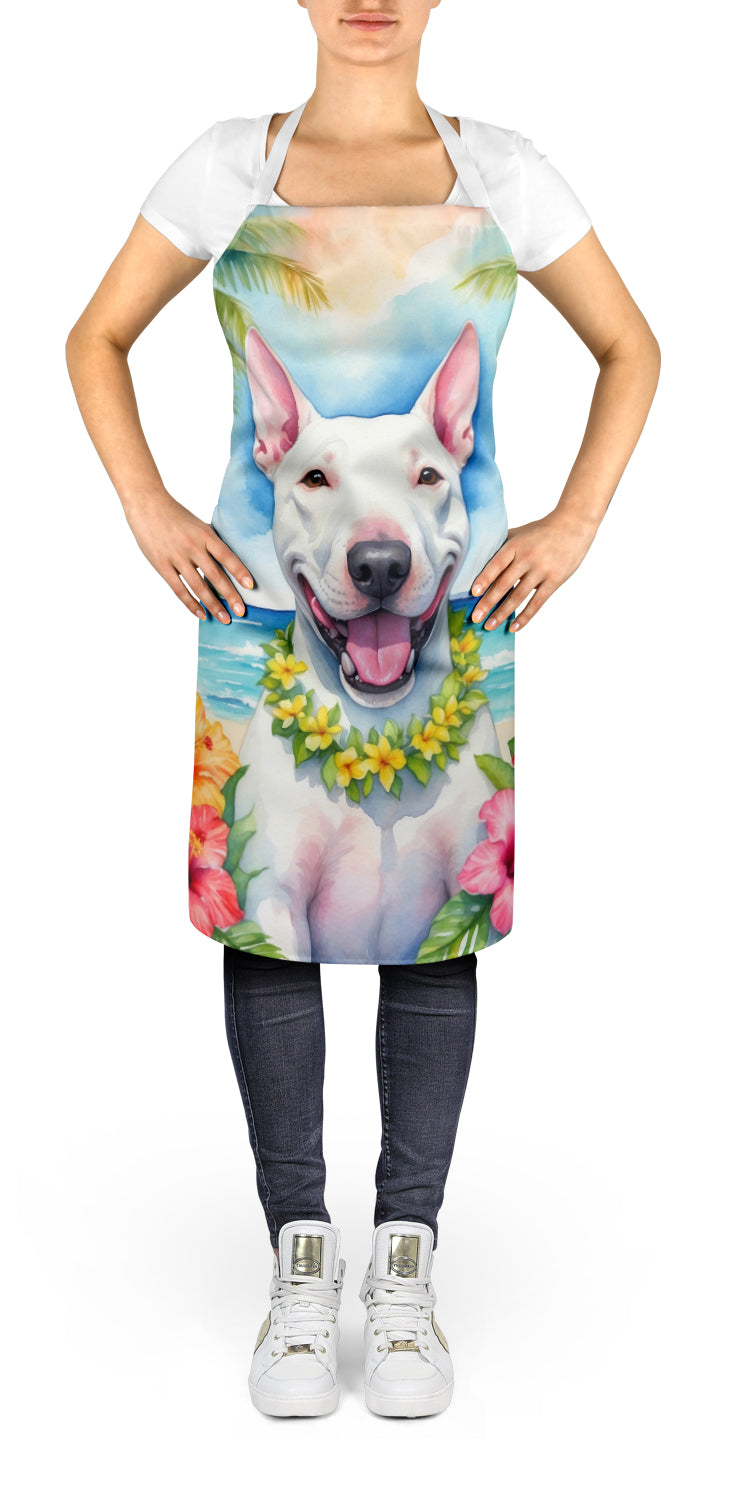 Bull Terrier Luau Apron