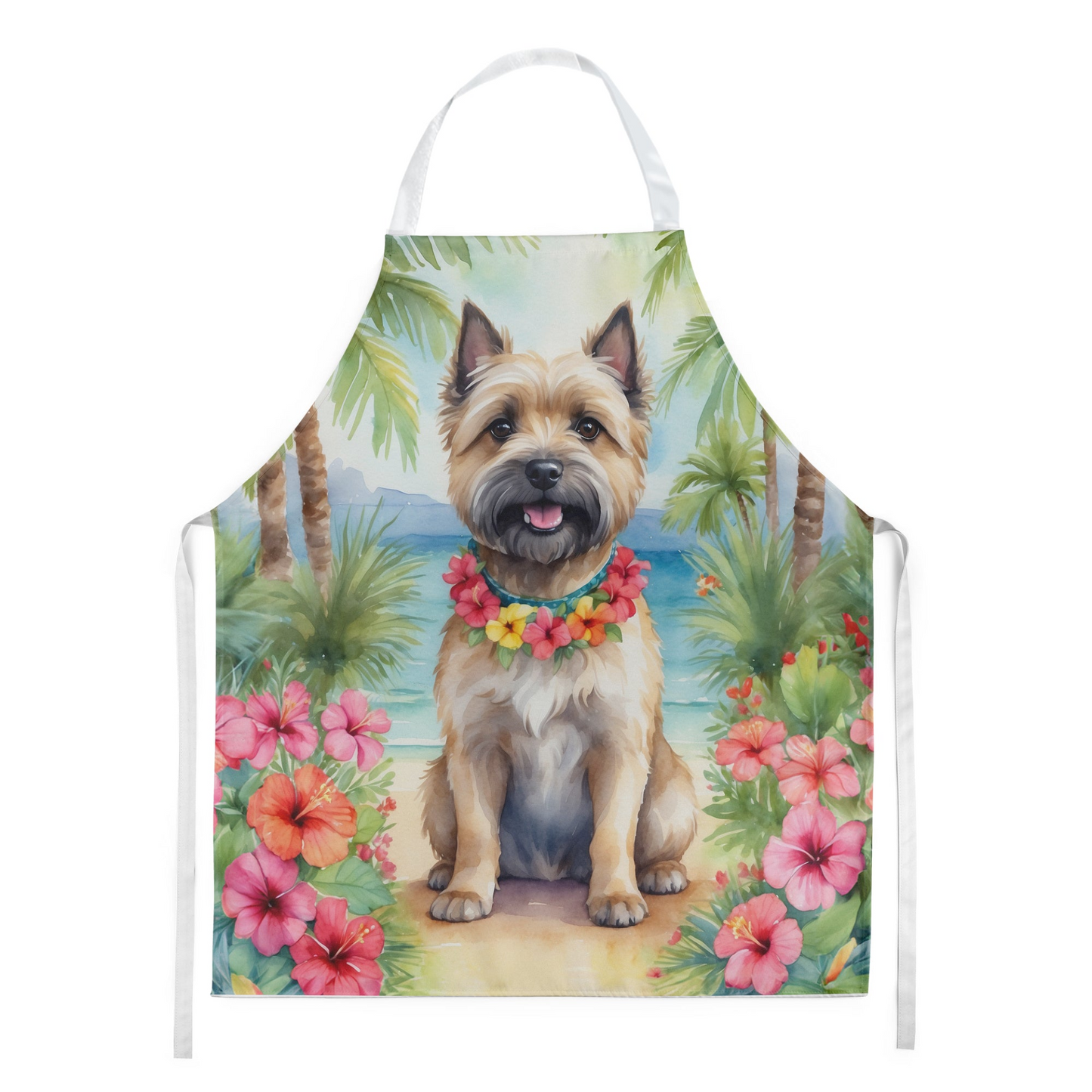 Cairn Terrier Luau Apron