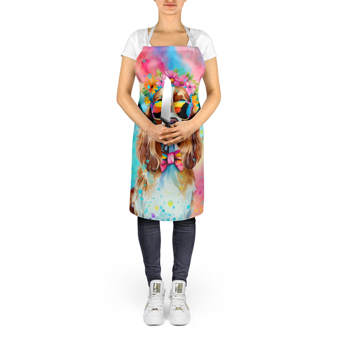 Cavalier Spaniel Hippie Dawg Apron