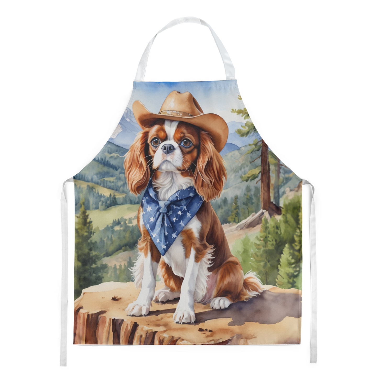 Cavalier Spaniel Cowboy Welcome Apron