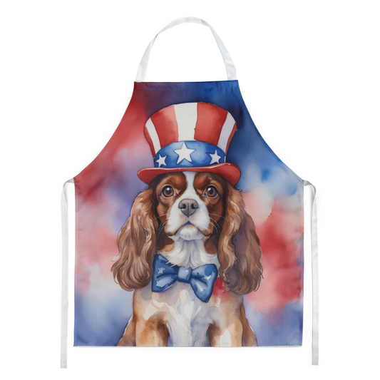 Cavalier Spaniel Patriotic American Apron