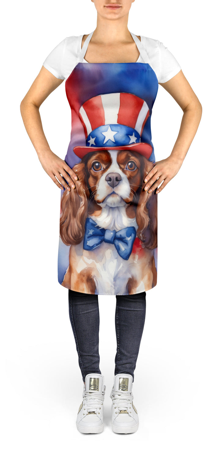 Cavalier Spaniel Patriotic American Apron