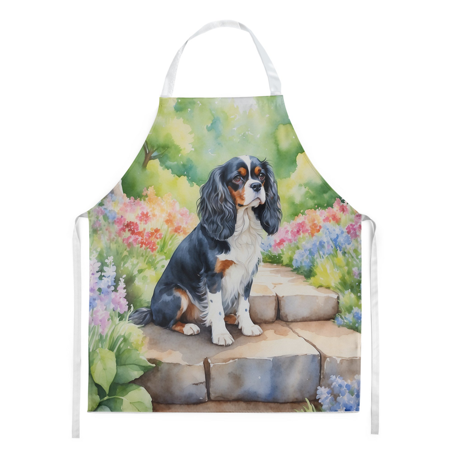 Cavalier Spaniel Spring Path Apron