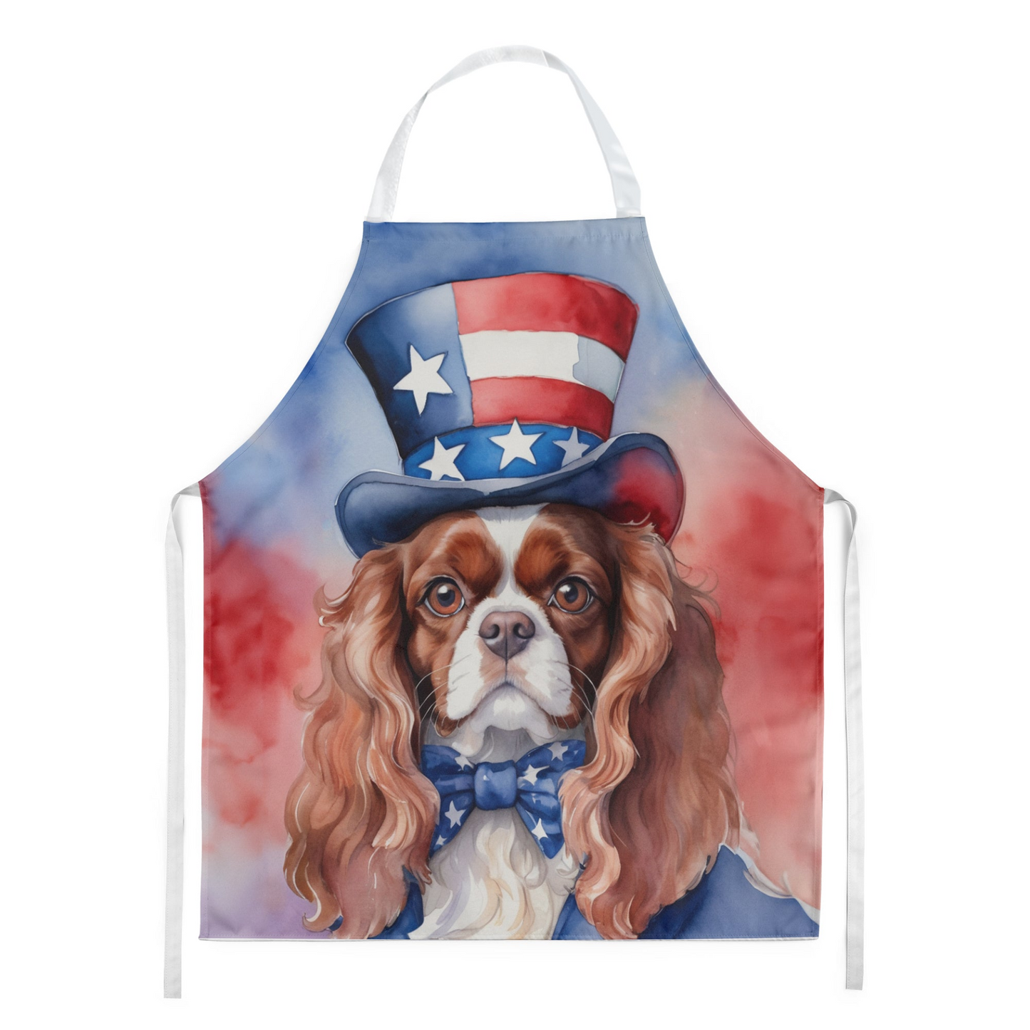 Cavalier Spaniel Patriotic American Apron