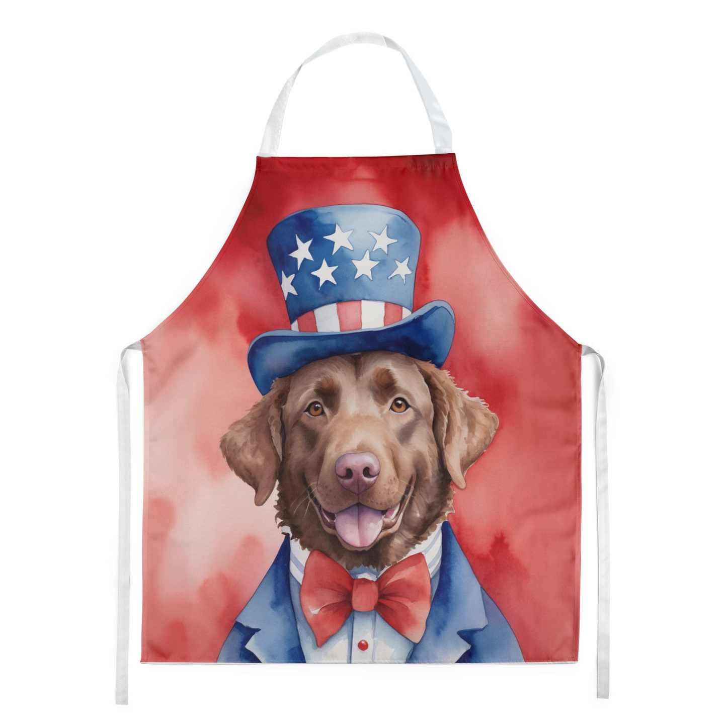 Chesapeake Bay Retriever Patriotic American Apron