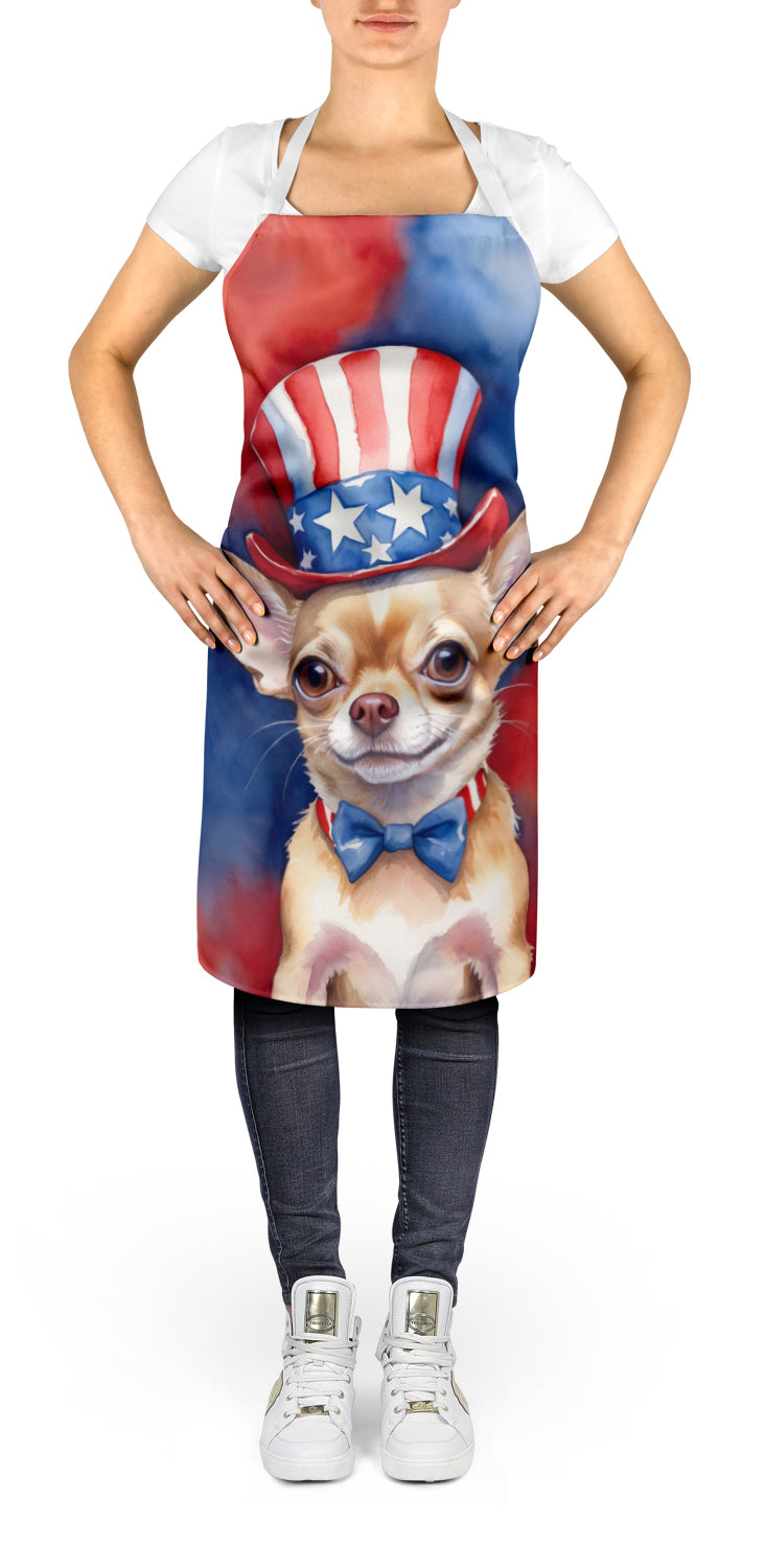 Chihuahua Patriotic American Apron