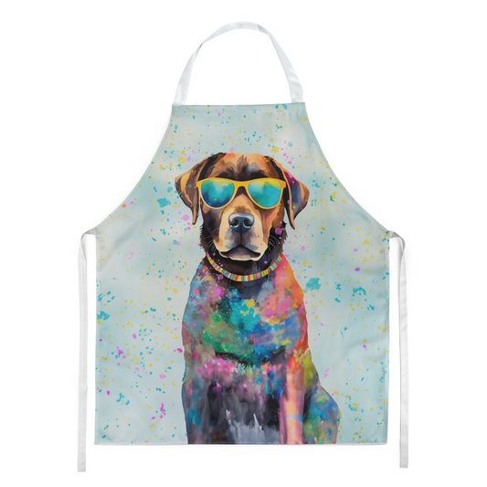 Chocolate Labrador Hippie Dawg Apron