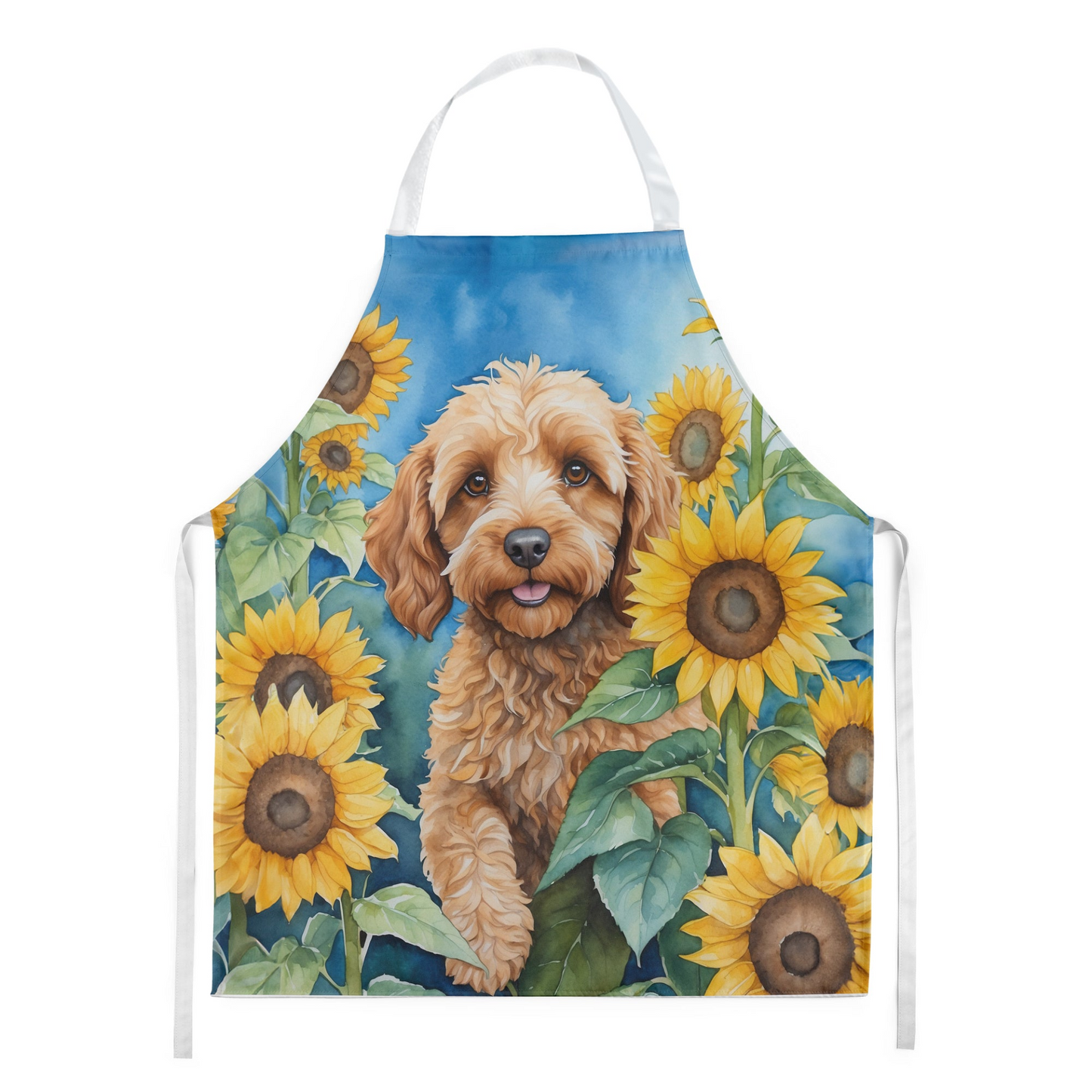 Cockapoo in Sunflowers Apron