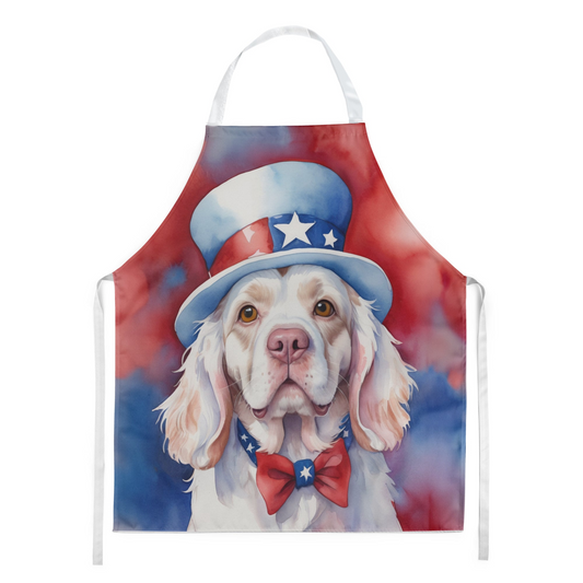 Clumber Spaniel Patriotic American Apron