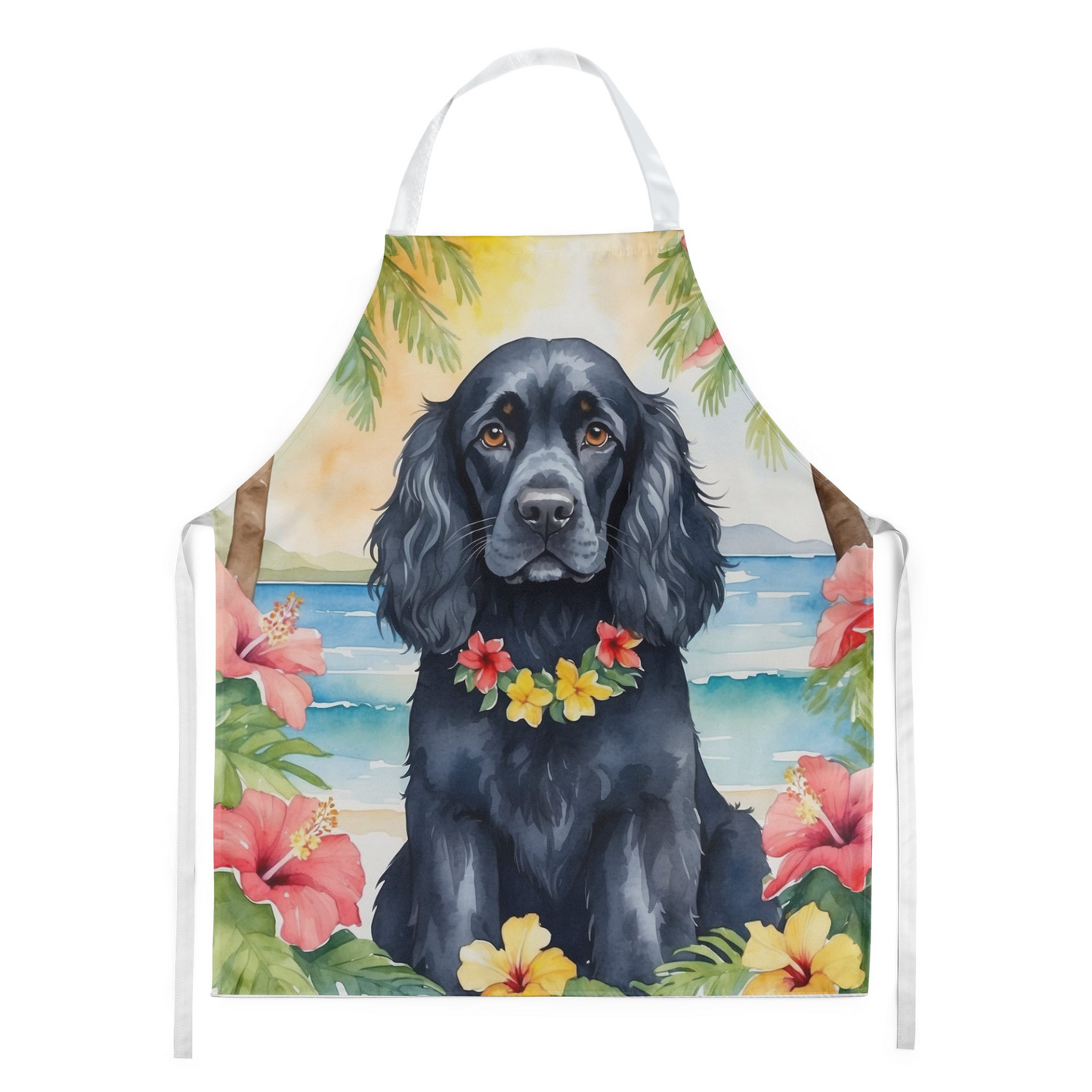 Cocker Spaniel Luau Apron