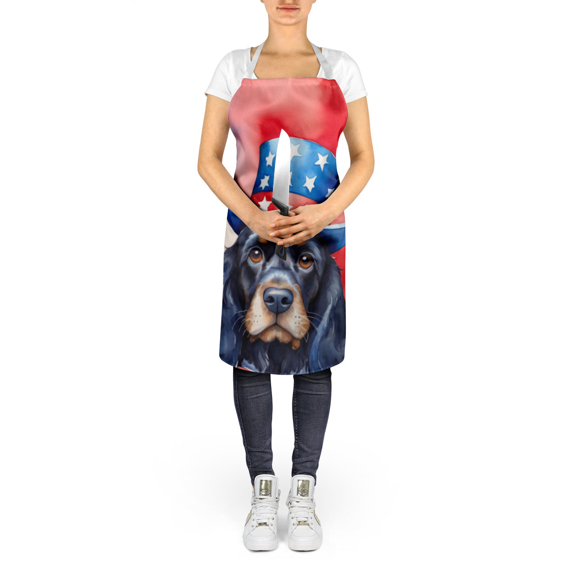 Cocker Spaniel Patriotic American Apron