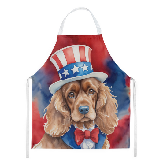 Cocker Spaniel Patriotic American Apron