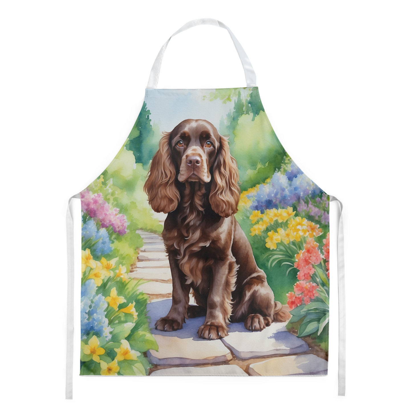 Cocker Spaniel Spring Path Apron