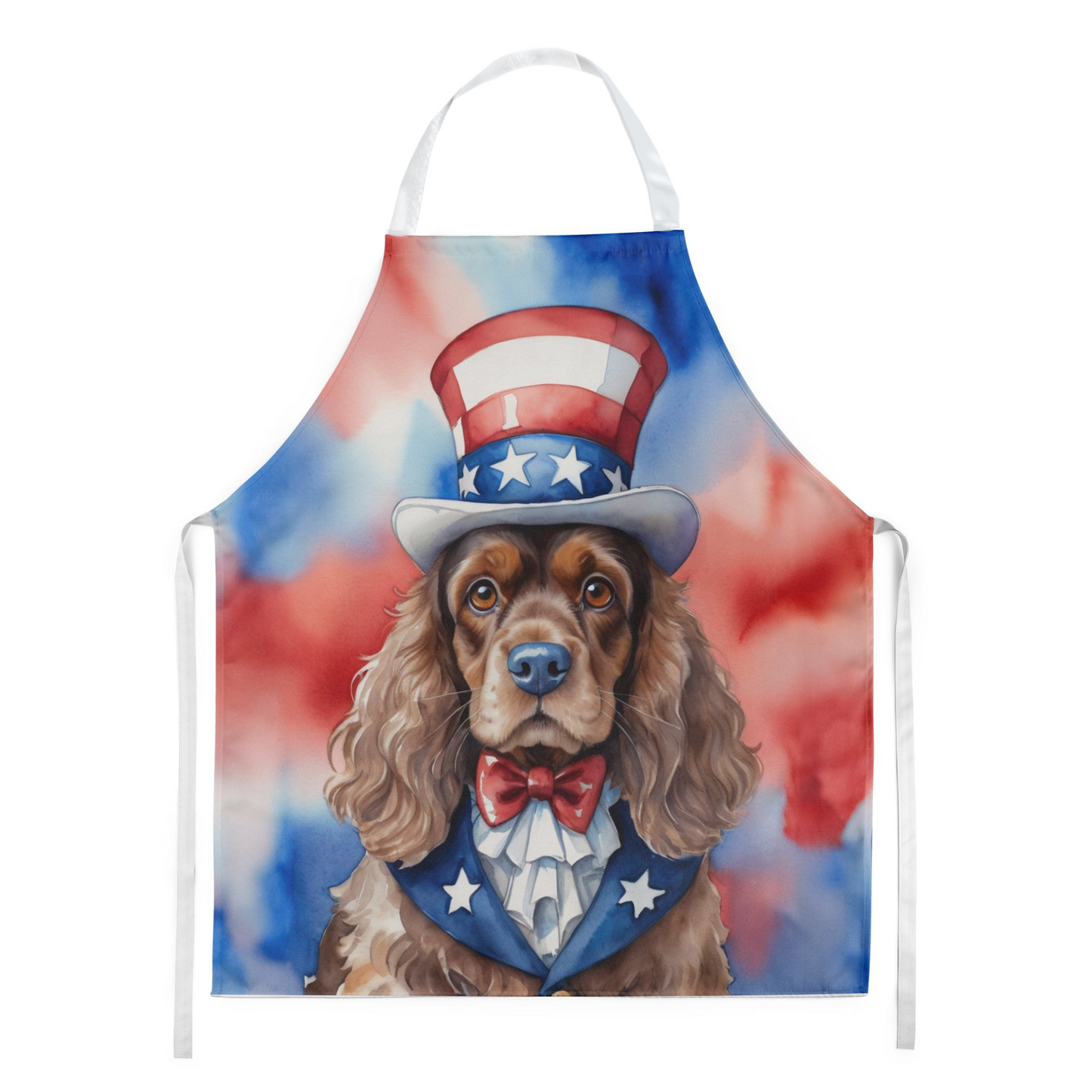 Cocker Spaniel Patriotic American Apron