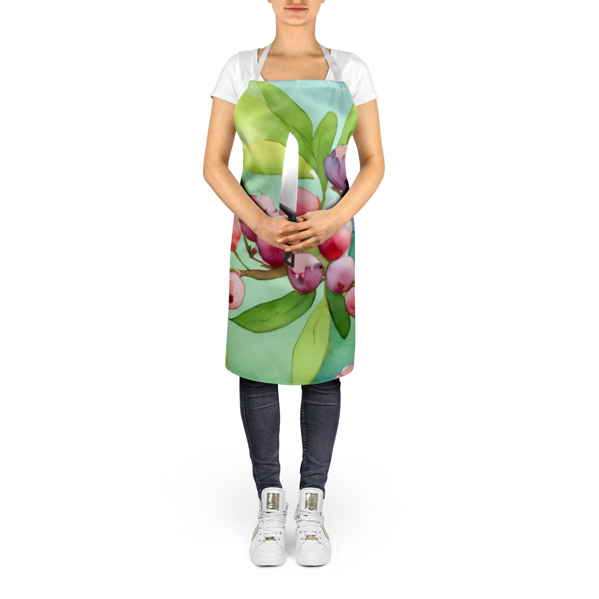 Connecticut Mountain Laurels in Watercolor Apron