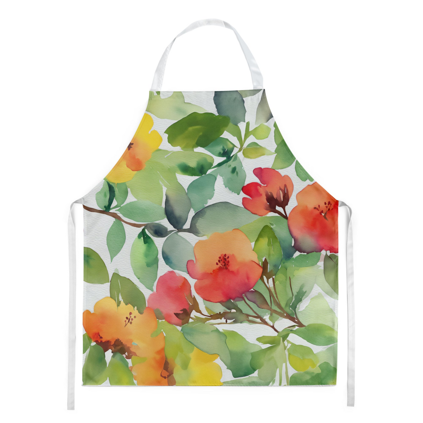 Connecticut Mountain Laurels in Watercolor Apron