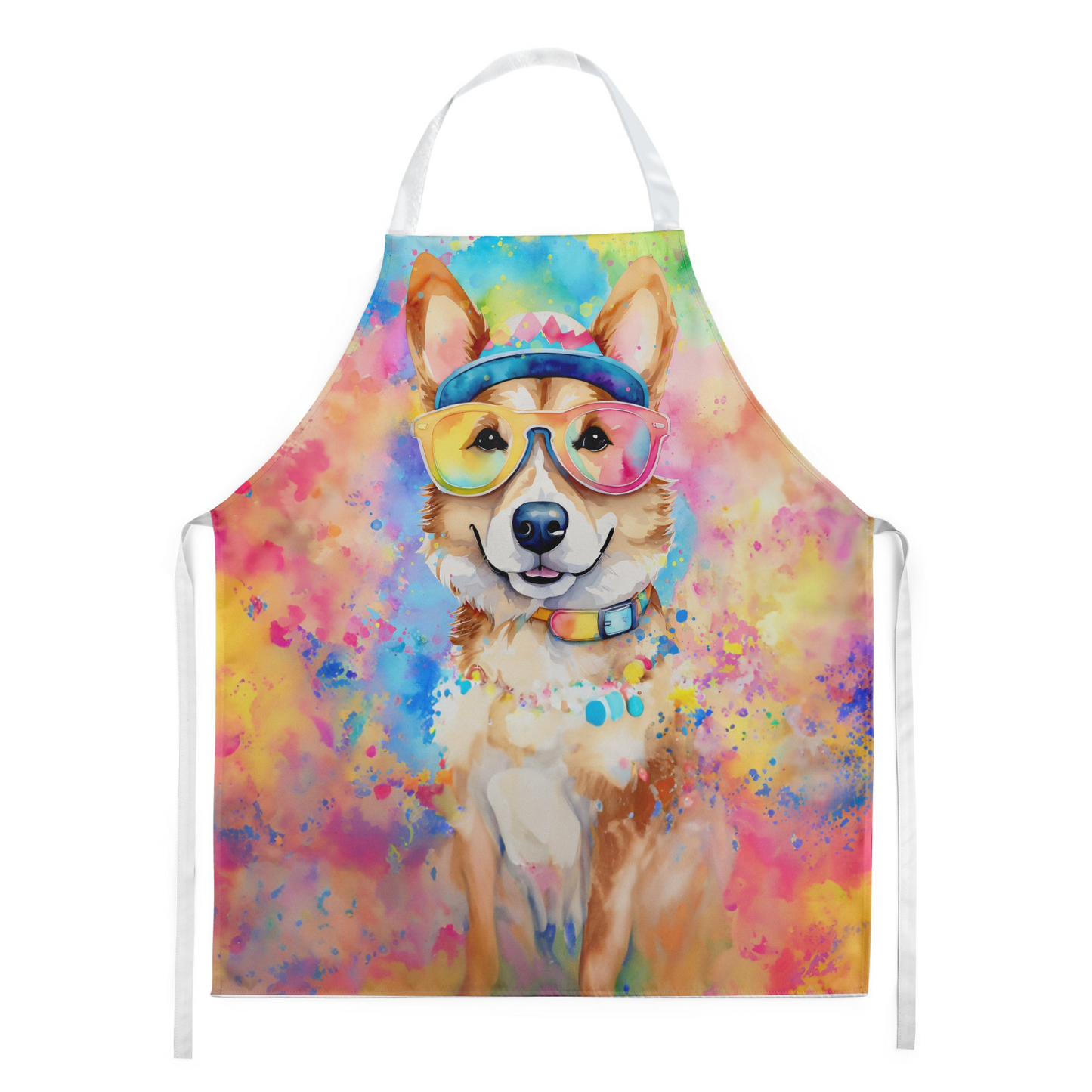 Corgi Hippie Dawg Apron