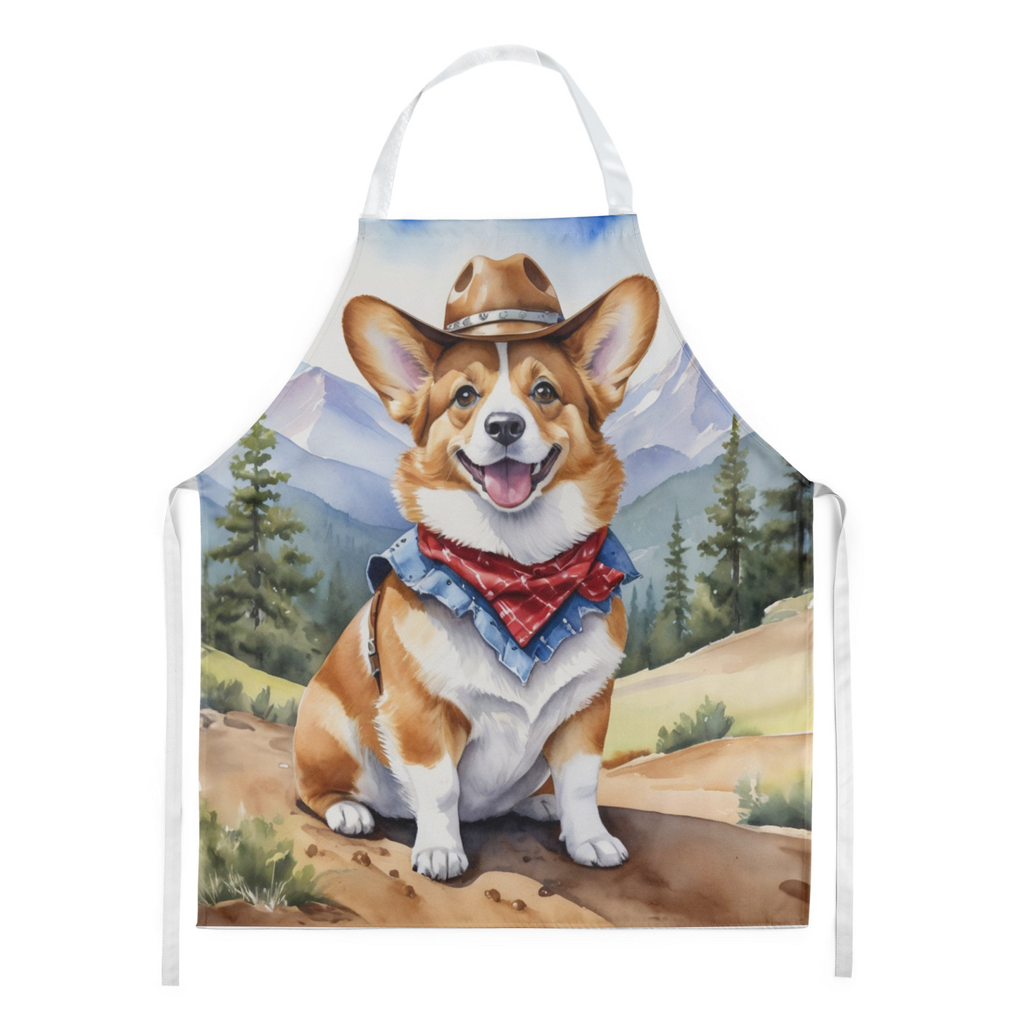 Corgi Cowboy Welcome Apron