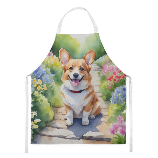 Corgi Spring Path Apron