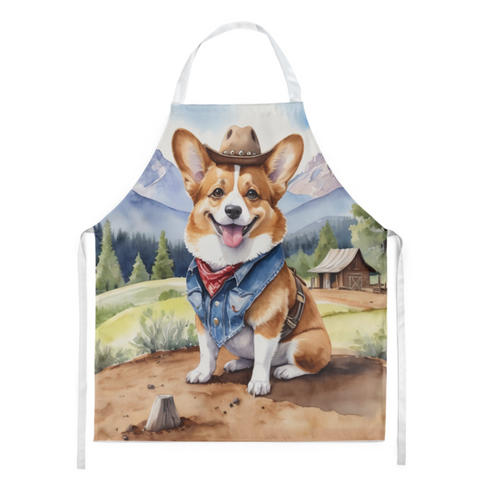 Corgi Cowboy Welcome Apron