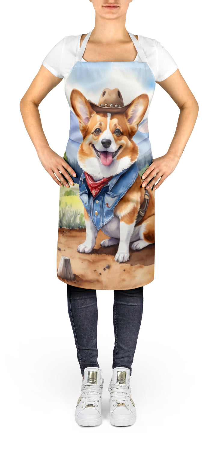 Corgi Cowboy Welcome Apron