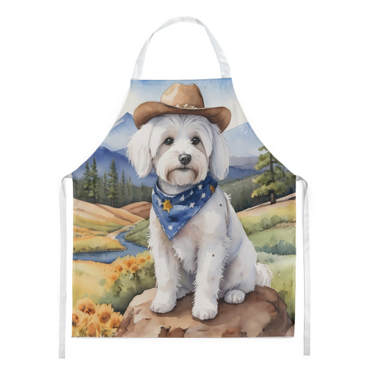 Coton de Tulear Cowboy Welcome Apron