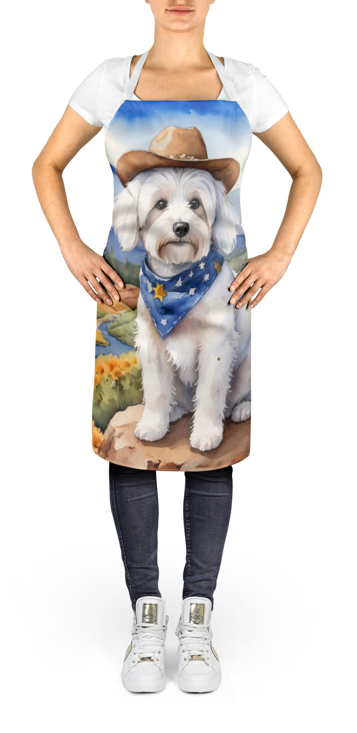 Coton de Tulear Cowboy Welcome Apron