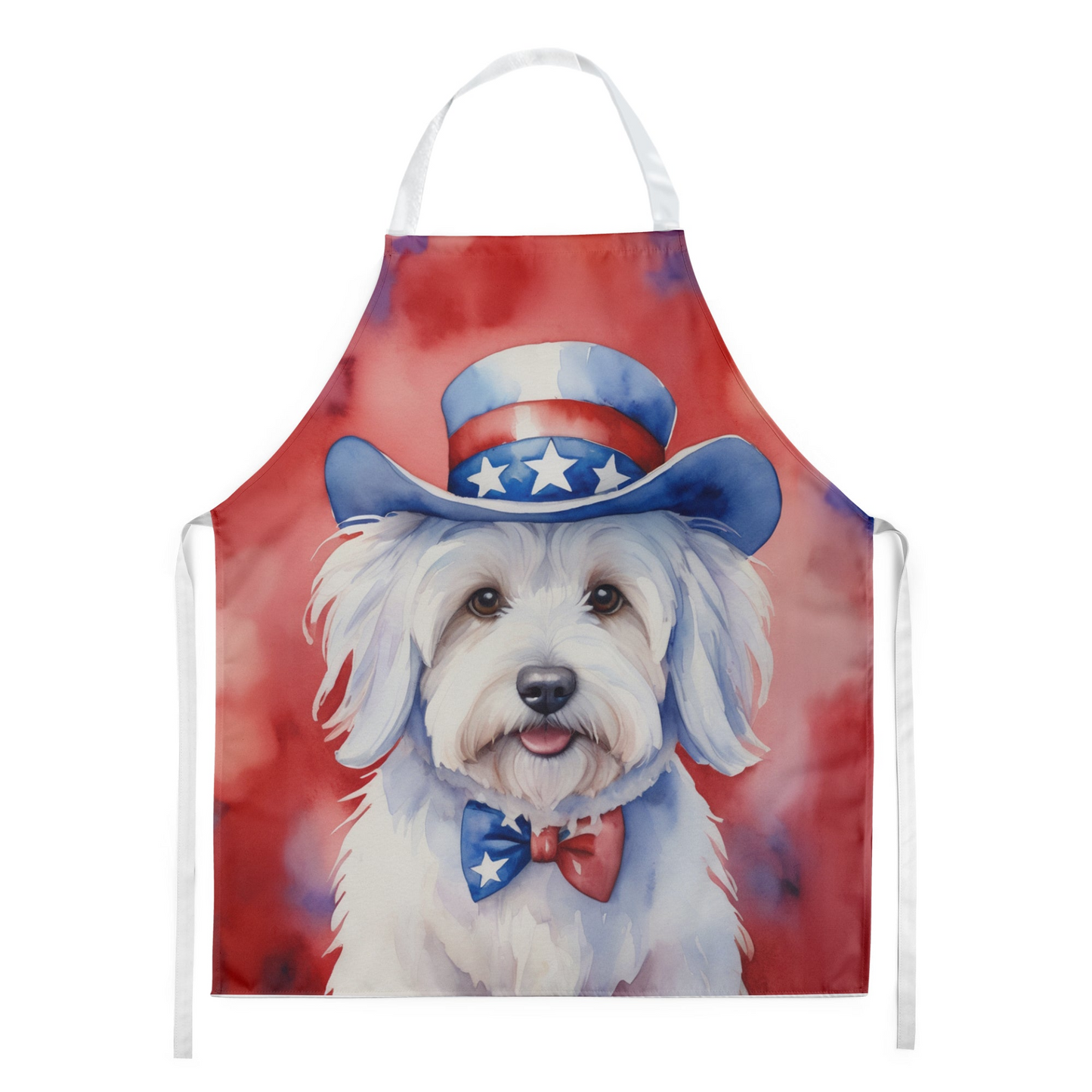 Coton de Tulear Patriotic American Apron