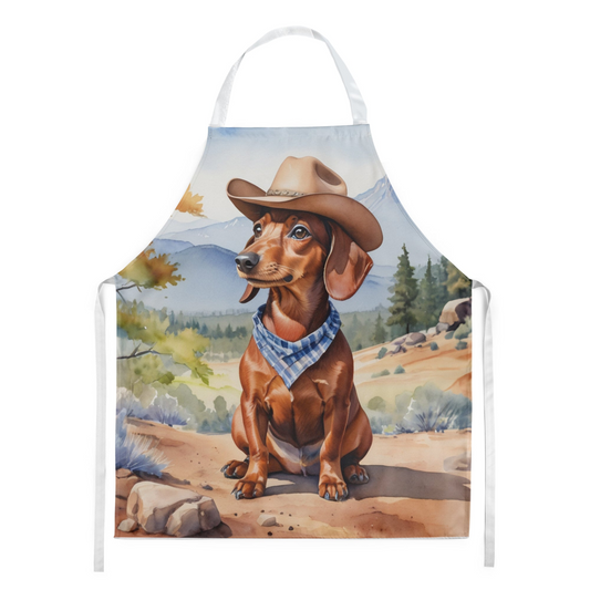 Dachshund Cowboy Welcome Apron