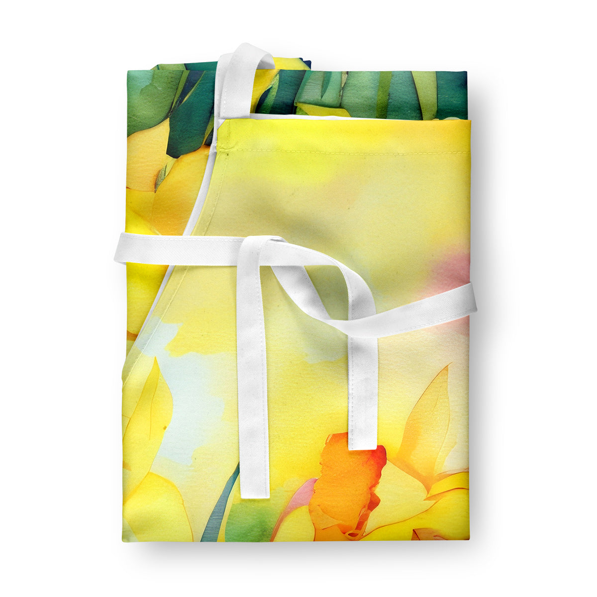 Daffodils in Watercolor Apron