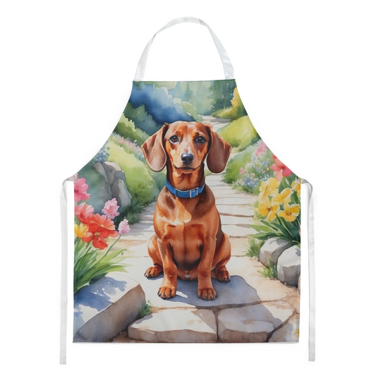 Dachshund Spring Path Apron