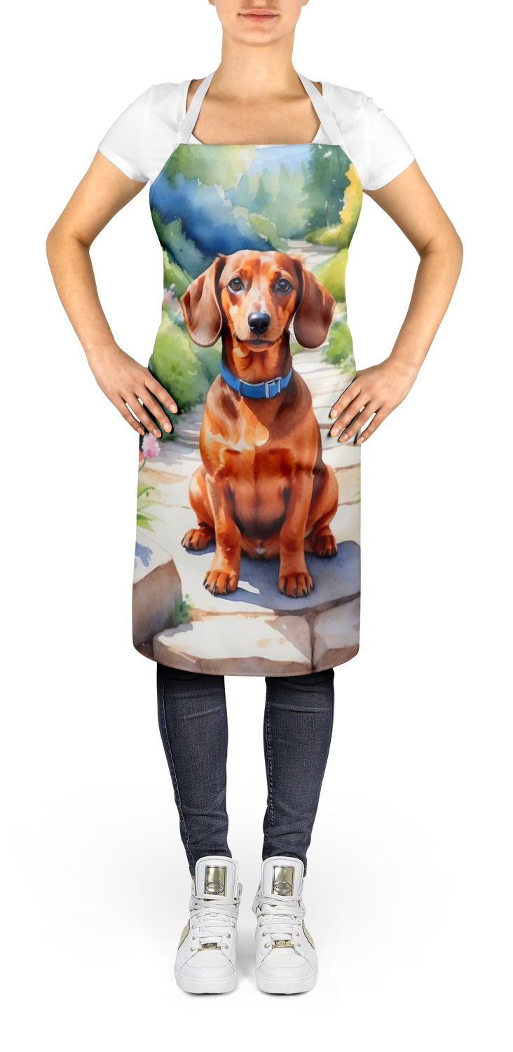 Dachshund Spring Path Apron