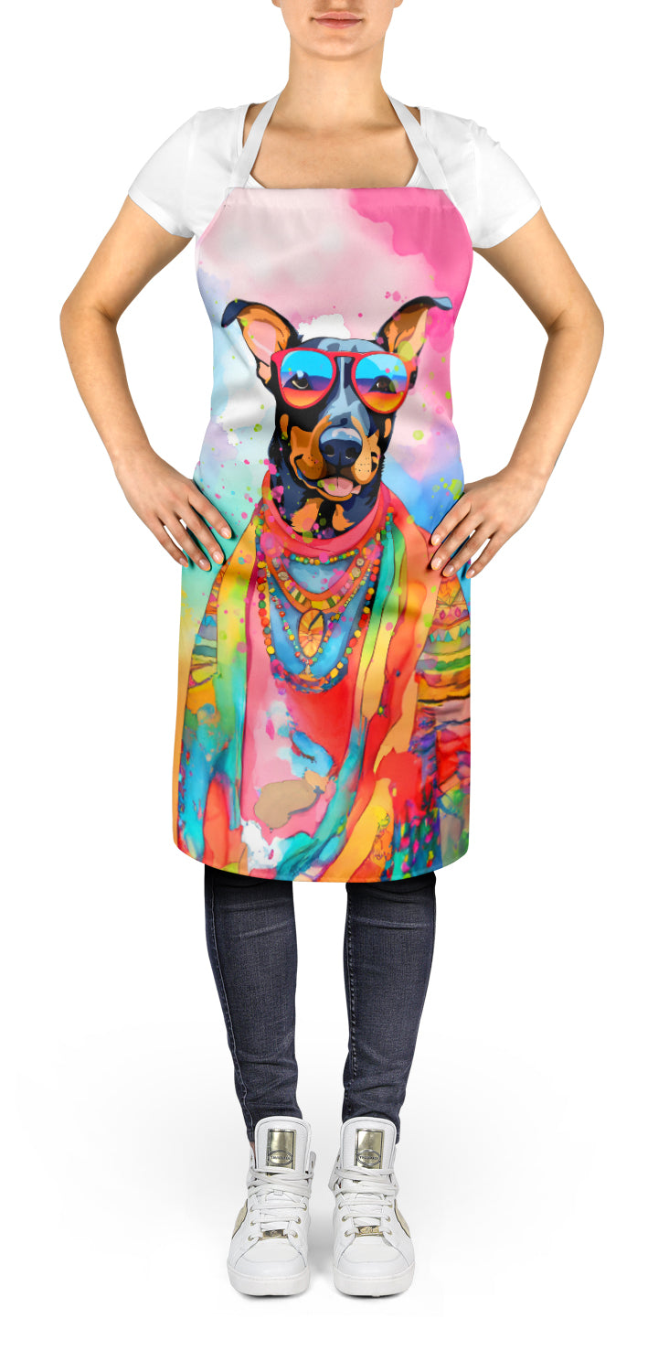 Doberman Pinscher Hippie Dawg Apron