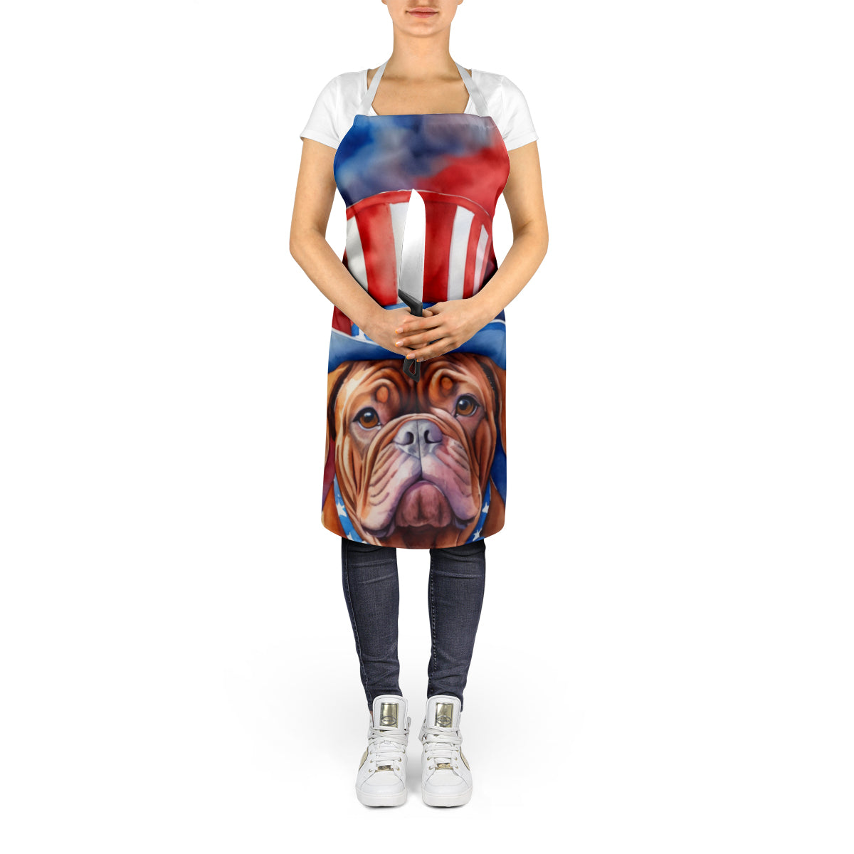 Dogue de Bordeaux Patriotic American Apron