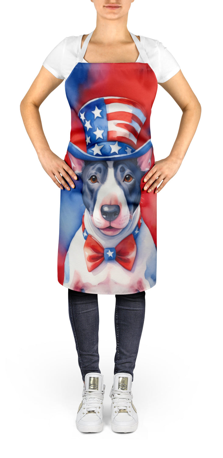 English Bull Terrier Patriotic American Apron