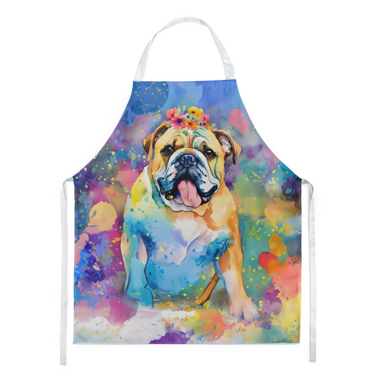 English Bulldog Hippie Dawg Apron