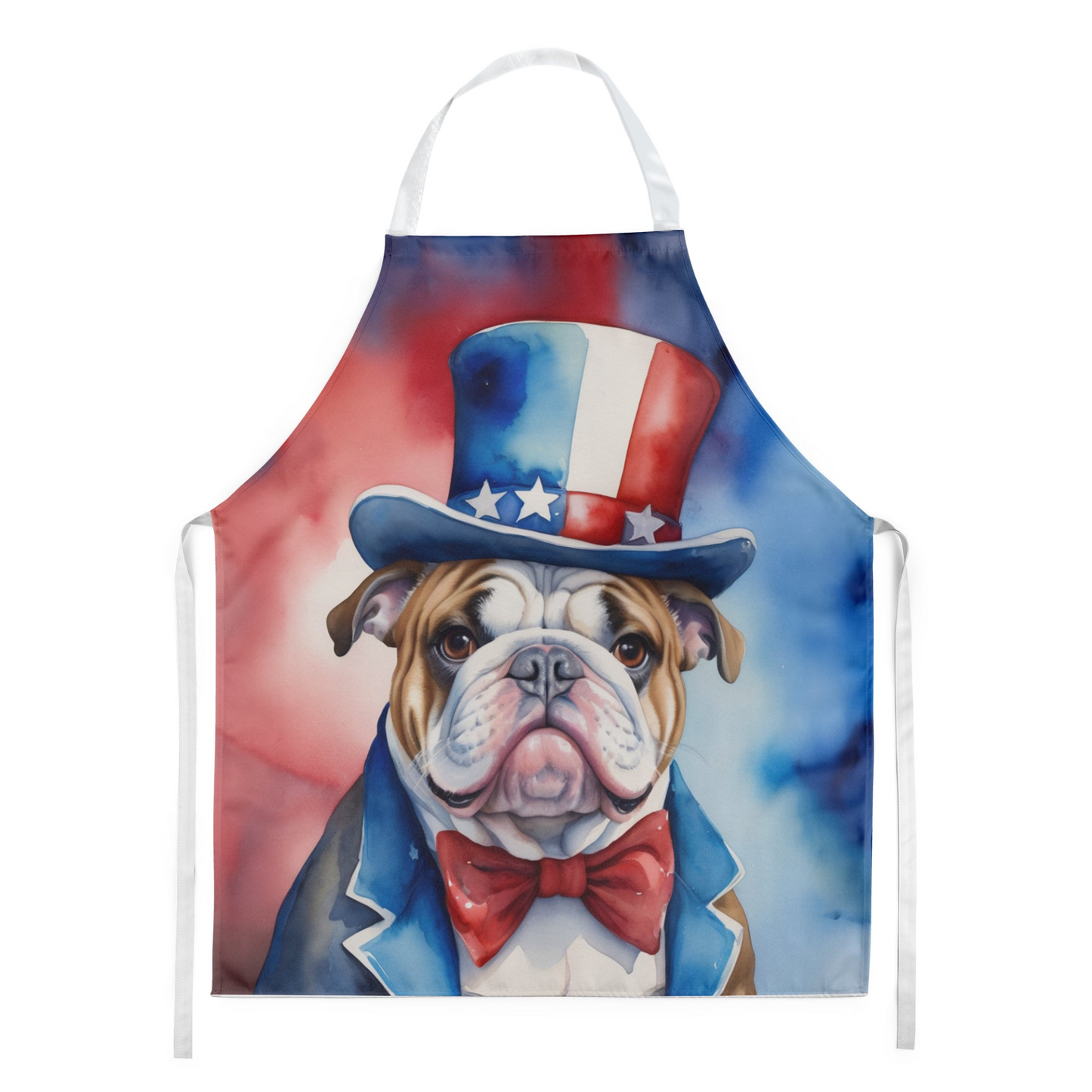 English Bulldog Patriotic American Apron