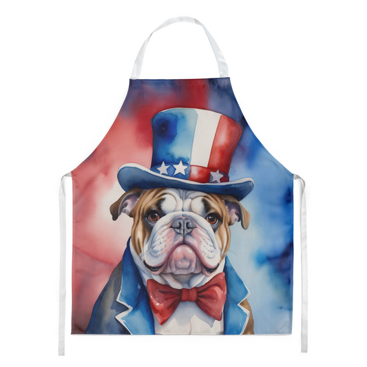 English Bulldog Patriotic American Apron