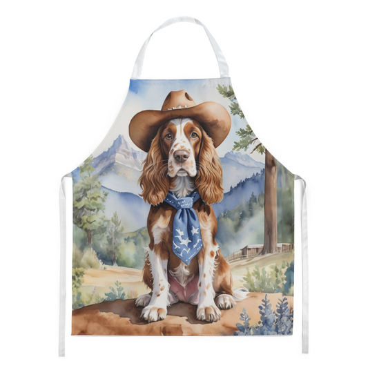 English Cocker Spaniel Cowboy Welcome Apron