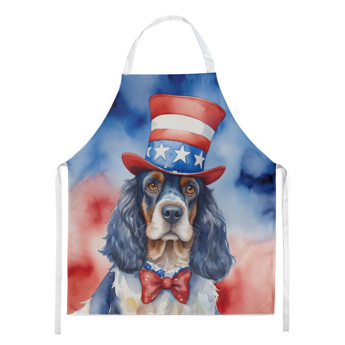 English Cocker Spaniel Patriotic American Apron