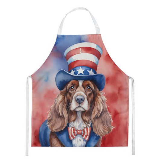 English Cocker Spaniel Patriotic American Apron