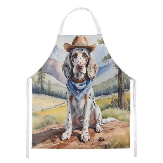 English Setter Cowboy Welcome Apron